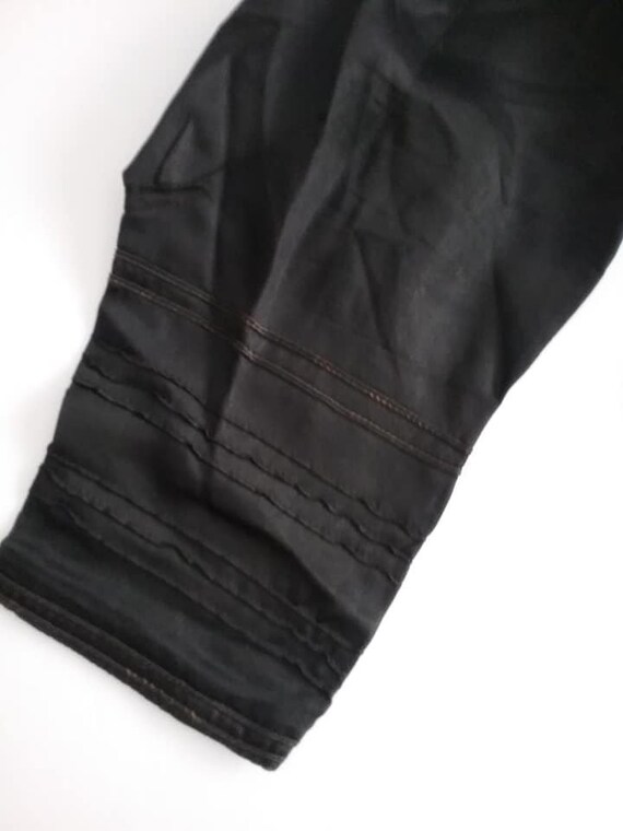 Edwardian Black Silk Blouse