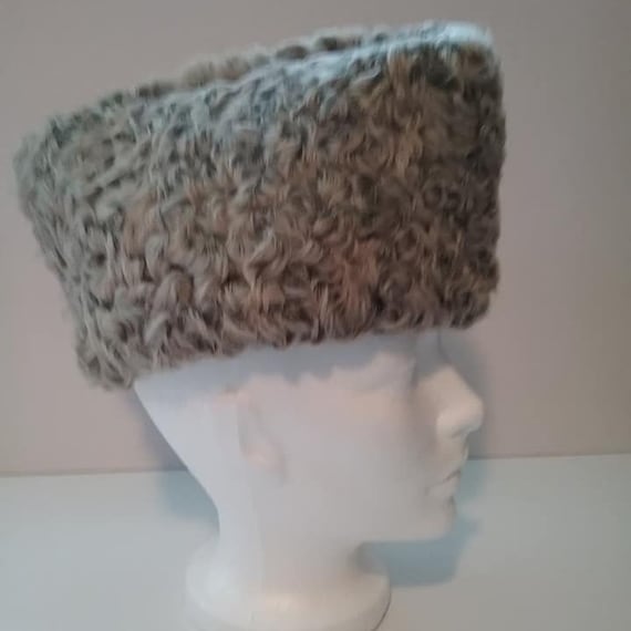 Men's Vintage Persian Lamb Hat, Karakul Russian Hat