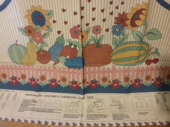 Concords Gardening Fairy Vest Panel