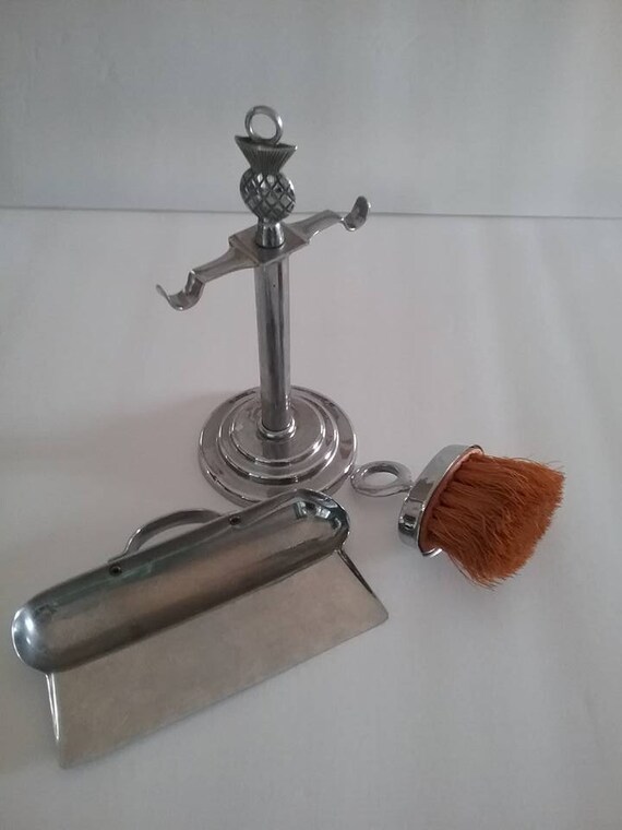 Vintage Silver Metal Silent Butler, Victorian Style