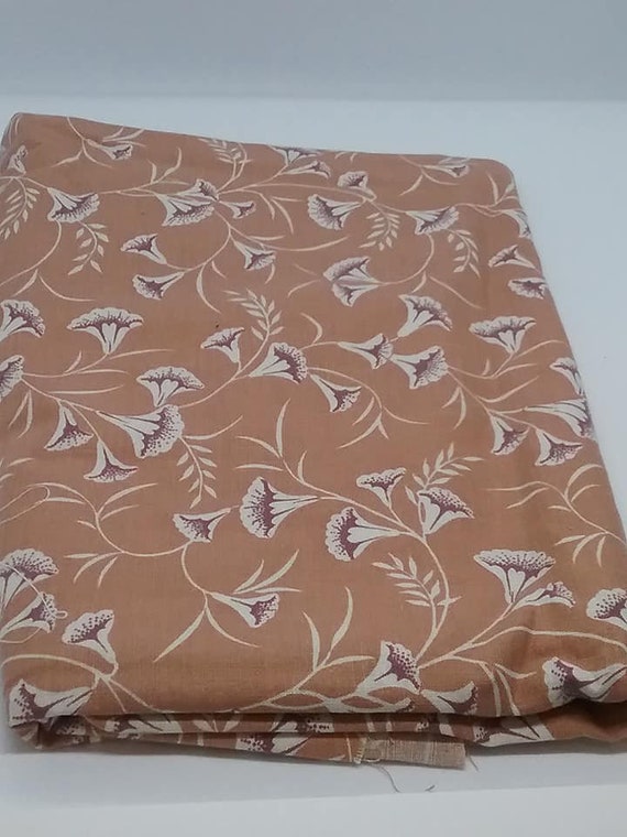 Mod Floral Material, Cranston Print Works USA, Mid-Century Mod, 1.6 Yards Fabric,