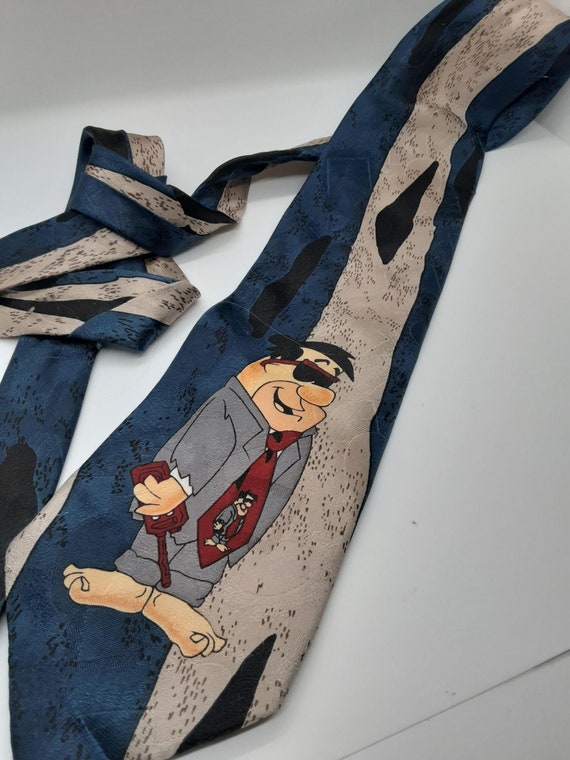 Men's Tie, Fred Flintstone 1995, Yabba Dabba Doo,… - image 4