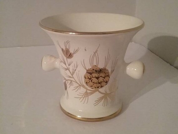 Gouda Dutch Pottery, Mortar Style Vase