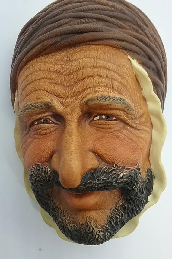 Bosson Head, Persian, World Character Series, Chalkware