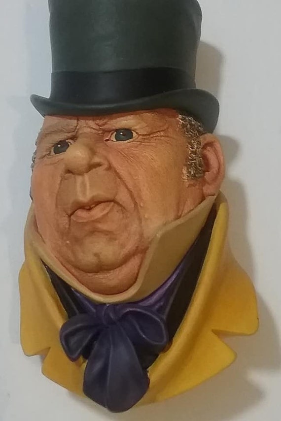 Bosson Head, Mr. Micawber, Bosson Chalkware Head, Dicken's Series