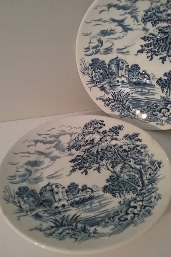 Countryside Wedgwood Saucer and Plate, #VintageWedgwood, Enoch Wedgwood Tunstall Ltd, Countryside Wedgwood Replacements, #buyVintage