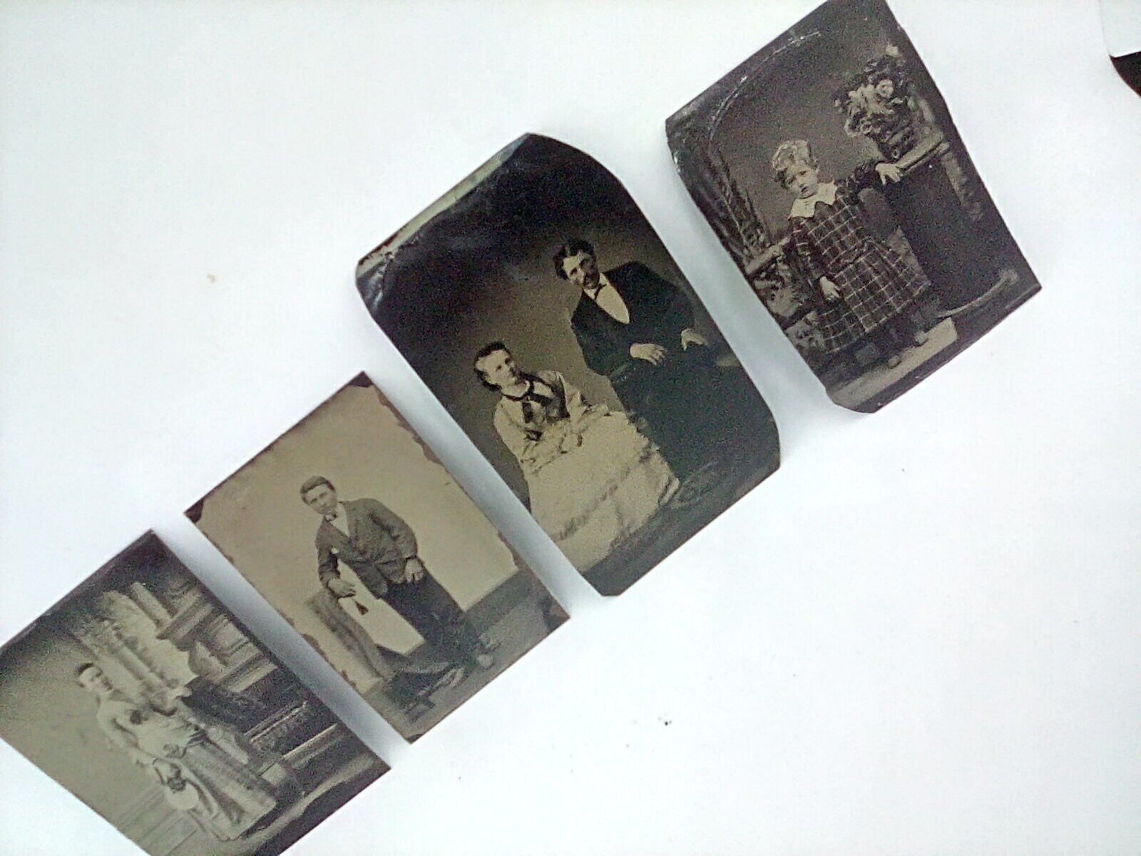 Antique Tin Photographs Lot of Tin Photos 18801899 Portrait Etsy