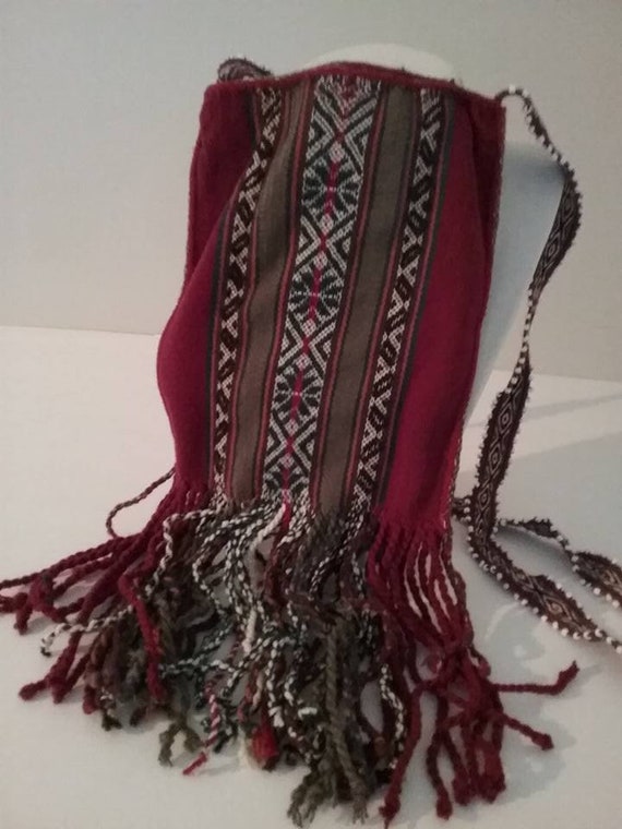 Peruvian All Natural Woven Coca Bag, Boho Style