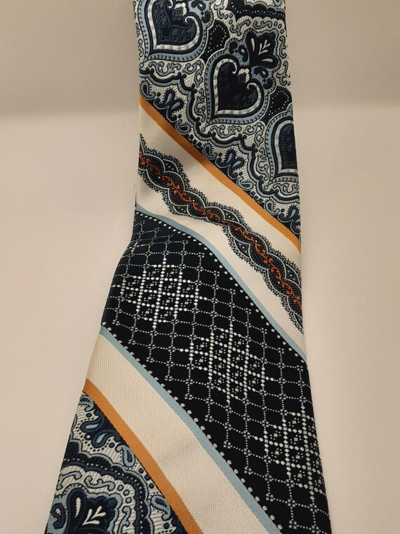 1970s Men's Wide Tie,  by Pierre Cardin - image 6