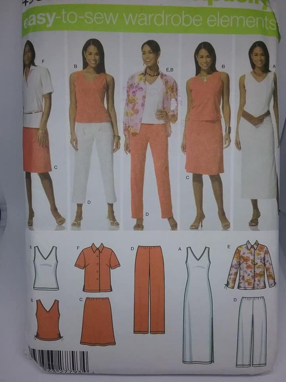 Plus Size Wardrobe Simplicity Sewing Pattern 4992 Uncut Etsy