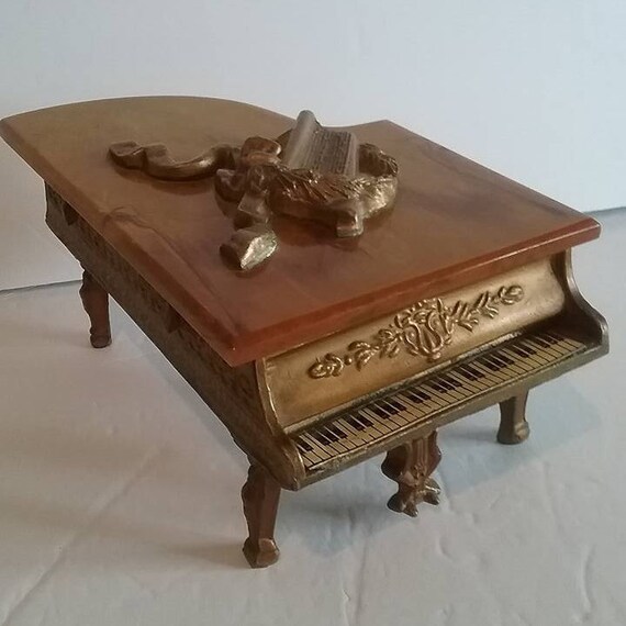 1940 Grand Piano Music Box, The House of Snider, Bakelite, Reuge Swiss Movement