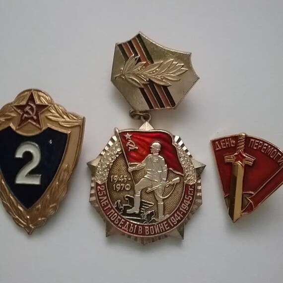 Vintage Military Anniversary Medal of Soviet Veterans