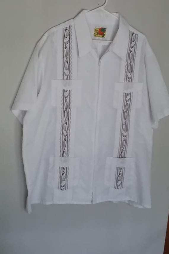 Men's Haband Guayabera, Genuine Hawaiian 2XL Shirt