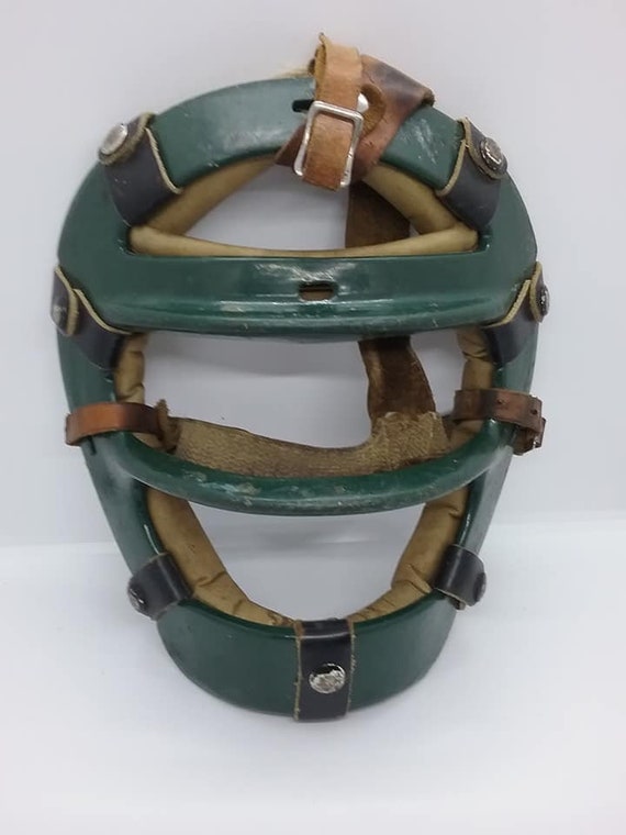 Antique Leather Baseball Mask