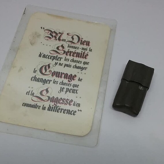 Antique Pocket Shrine, Christian Prayer Card and Shrine, France Joseph and Jesus Pocket Shrine, Religious Collectible