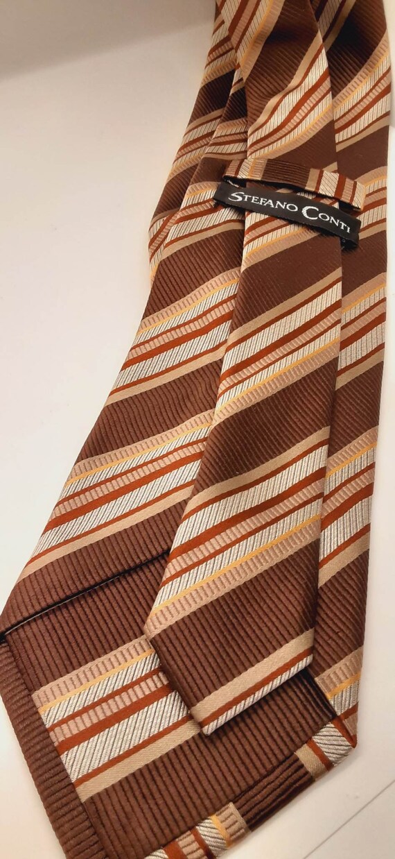 Stefano Conti Italian Silk Vintage Wide Tie, Diago