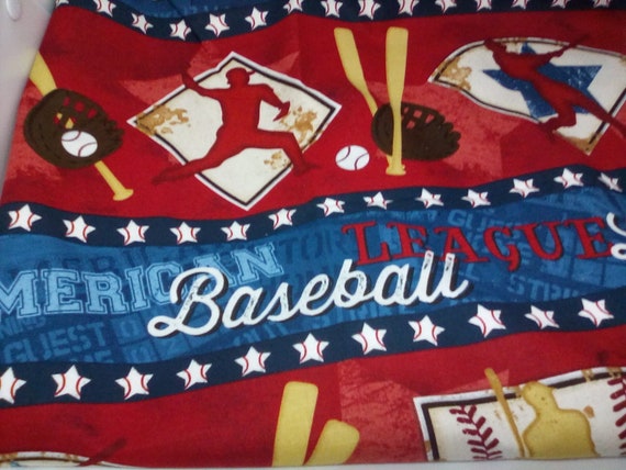 2 Yards Baseball Novelty Fabric, Cotton Novelty Material, Baseball Game Fabric