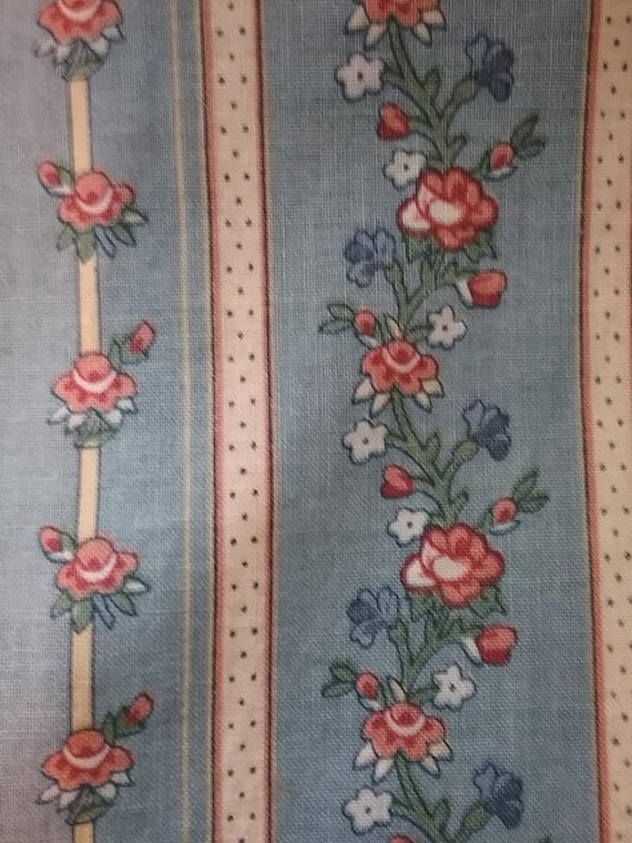 Vintage Bloomcraft Roses fabric, RARE ff258