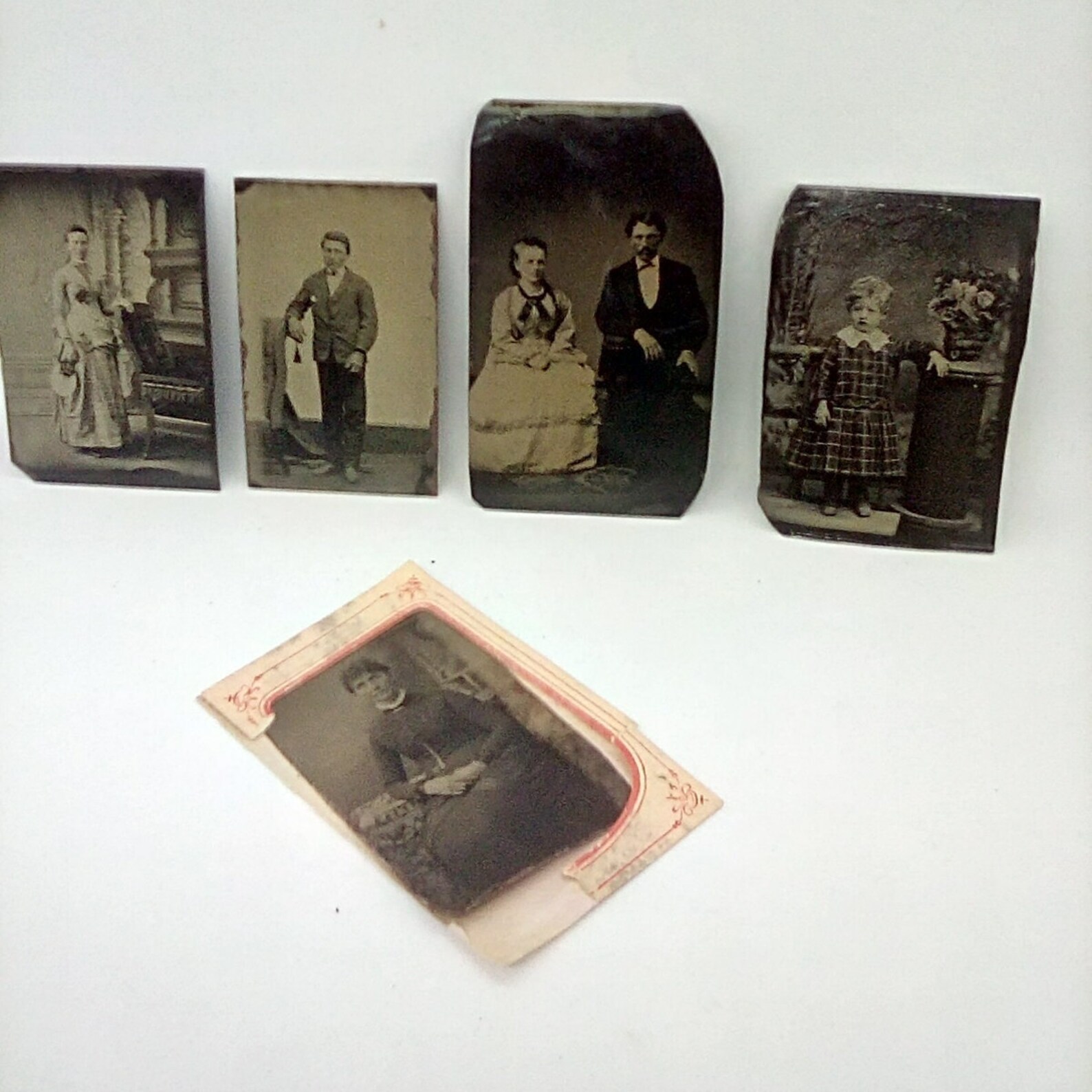 Antique Tin Photographs Lot of Tin Photos 18801899 Portrait Etsy