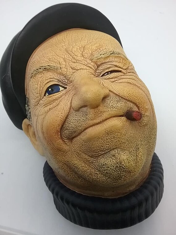 Bosson Head, Life Boatman, Bosson Chalkware Wall Decor