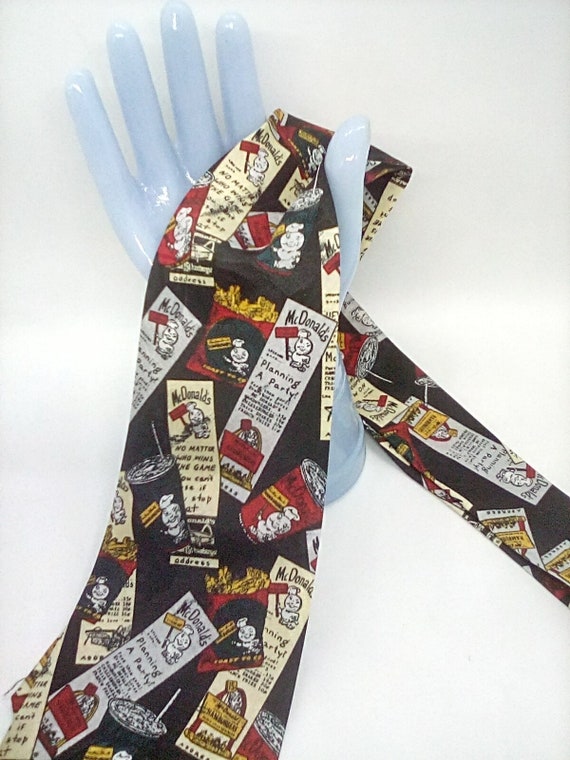 Vintage McDonalds Tie, Novelty McDonalds Employee… - image 3