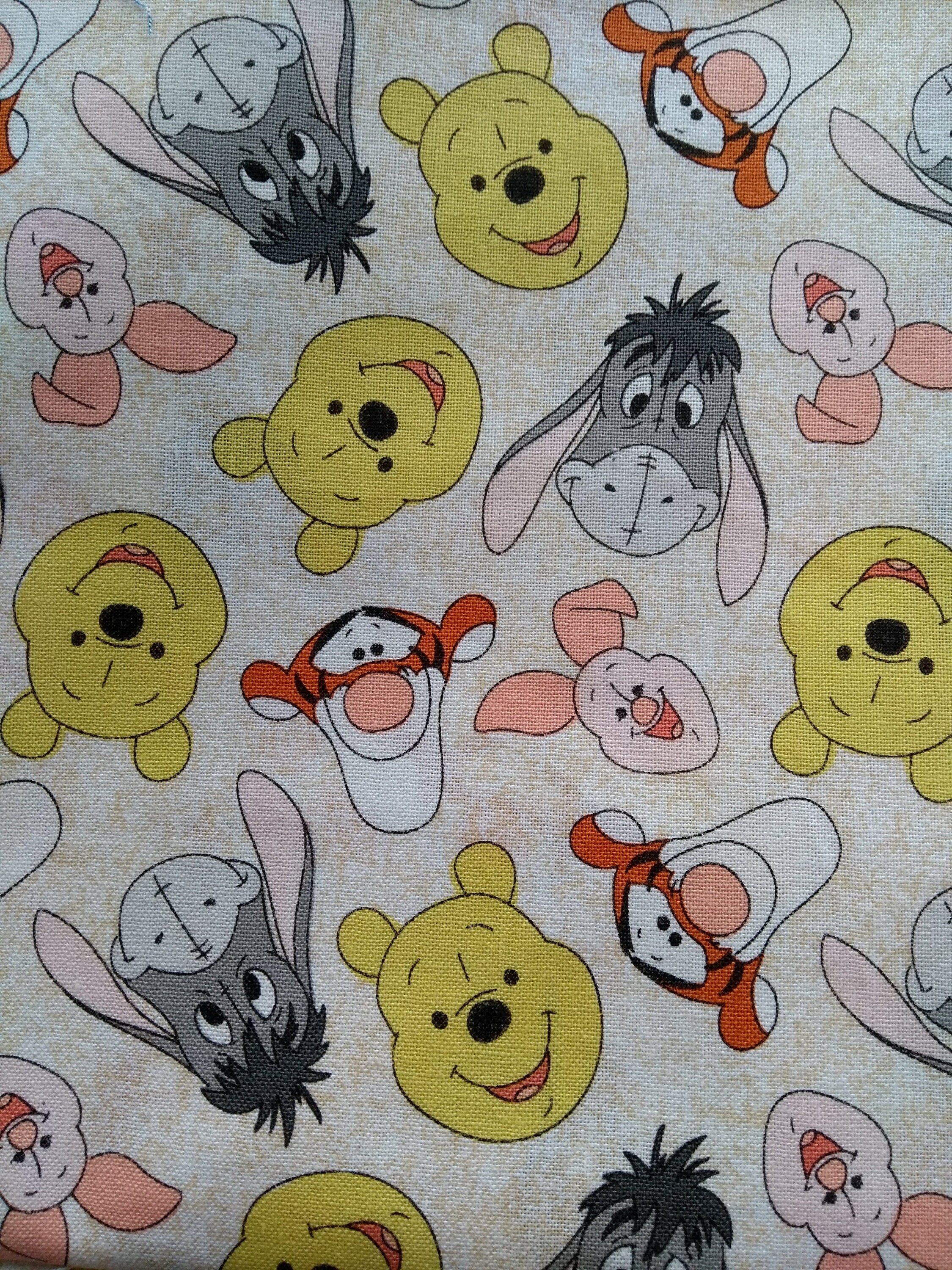 Disney Pooh Classic Cotton Fabric Piglet Check