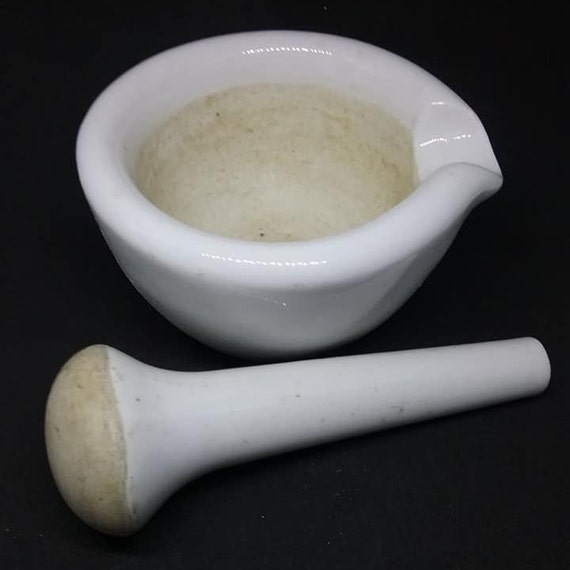 Vintage Rx Mortar and Pestle, Pharmacy Display