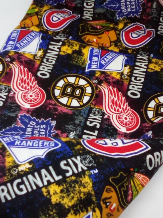 3 Yards NHL Licensed Fabric, Cotton Novelty Material. Hockey NHL Teams Fabric, Man Cave Material, Sports Enthusiast