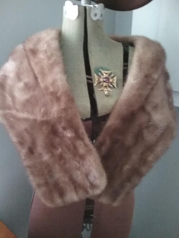 Vintage Mink Stole, by Renfrew Furs, Made in Canada