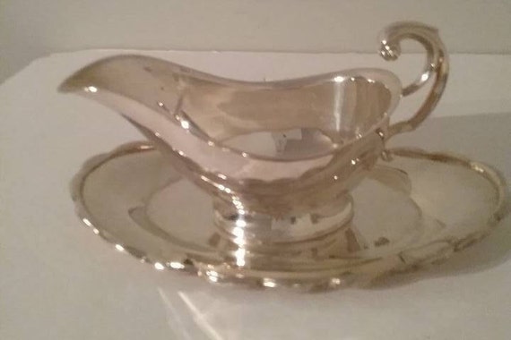 Vintage Marlboro Silver Plated Gravy Boat,