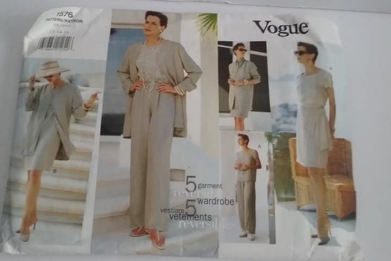 Vogue Pattern 5 Garment Wardrobe