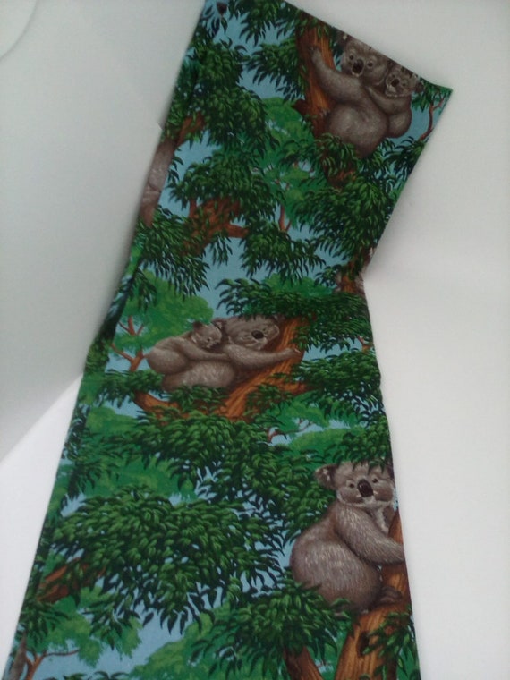 1 Yard Cotton Fabric, Koala Print Fabric, Koala in Trees Material, VIP Cranston