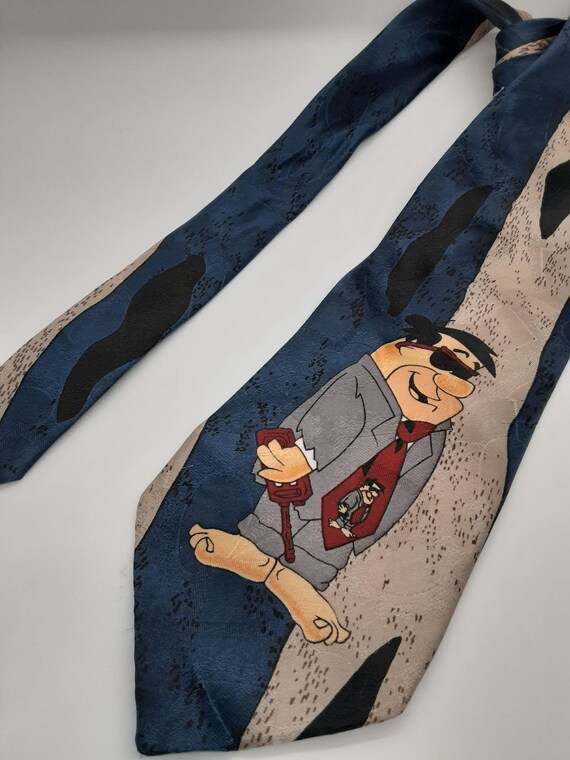 Men's Tie, Fred Flintstone 1995, Yabba Dabba Doo,… - image 2