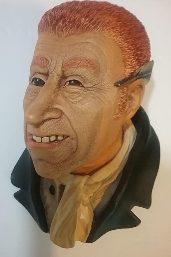 Bosson Head, Uriah Heep, Bosson Chalkware Head, Dicken's Series