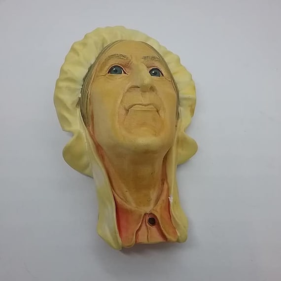 Bosson Head, Betsey Trotwood, Bosson Chalkware Wall Hanging