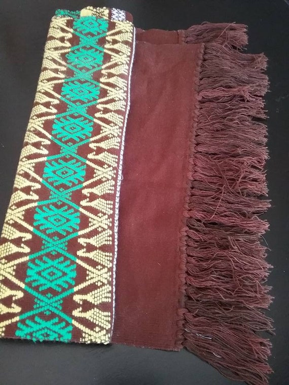 Vintage Rustic Table Runner, Southwestern Handwoven Style