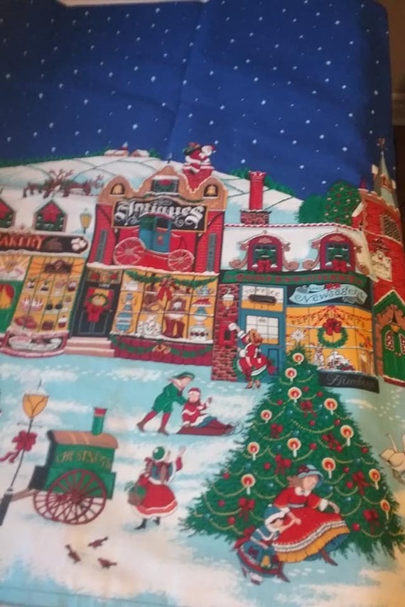 Vintage Christmas Fabric 5 Yards, Sharon Kessler Concord