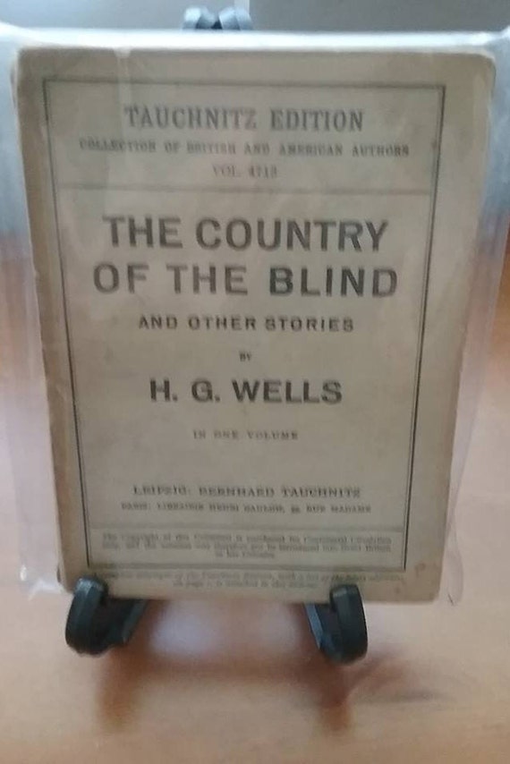 H.G. Wells The Country of the Blind First Edition, 1926 Sci Fi Steampunk