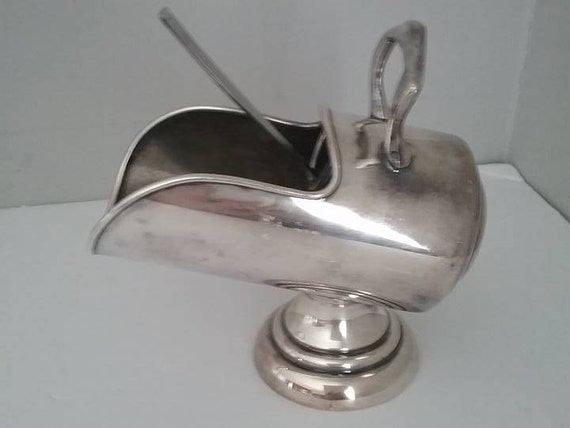 Silver Plated Pedestal Sugar Skuttle, Made in Canada