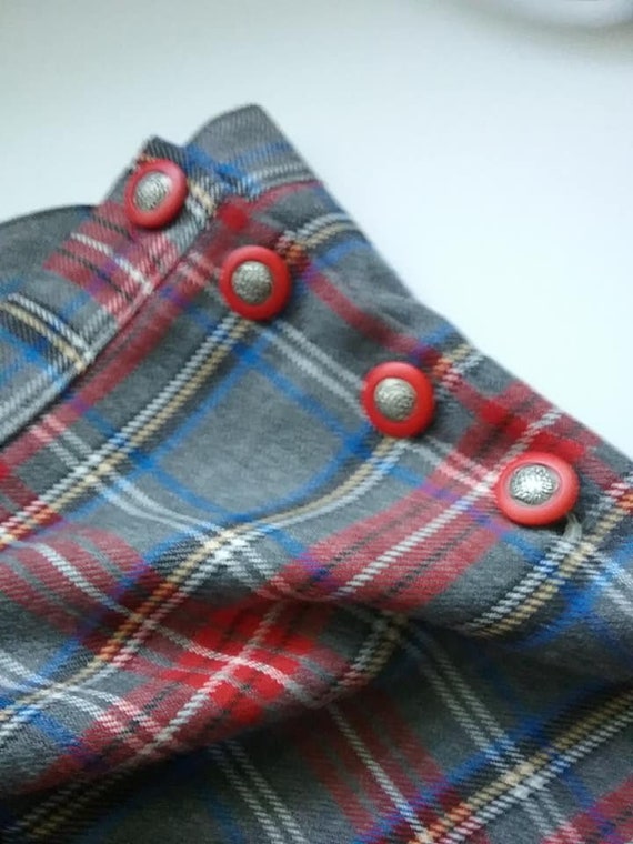 Vintage Woman's Tartan Daniel Hechter, Pleated Kilt