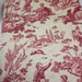 5 Yards Red and Yellow Toile, Victorian Revival Toile, English Country ...