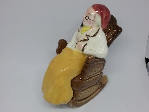 Vintage Old Man Salt and Pepper Shaker, Unusual