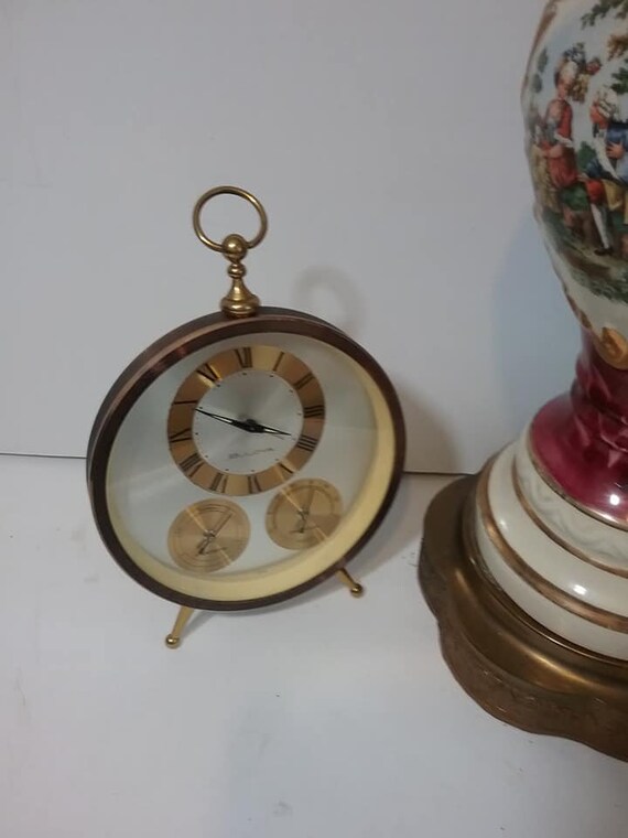 Vintage Bulova Weather Station Alarm Clock