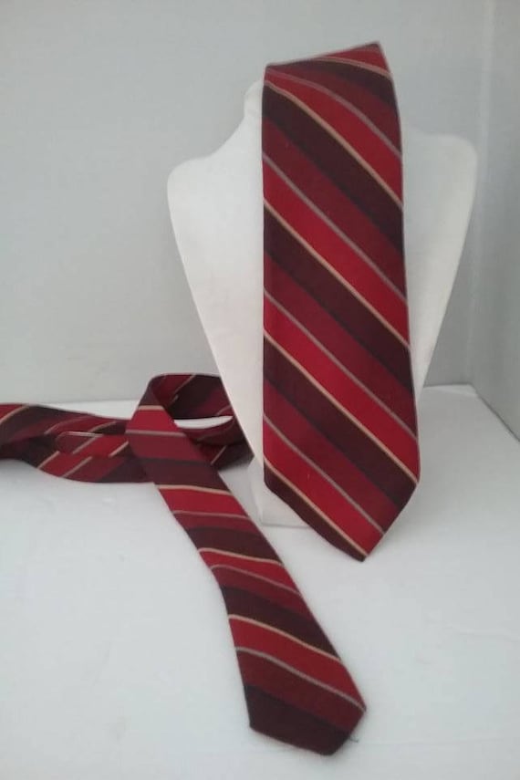 Men's Vintage Striped Tie by Saddle Club, Made in Italy