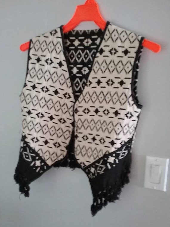 Vintage Reversible Boho Chic Vest , Made in India