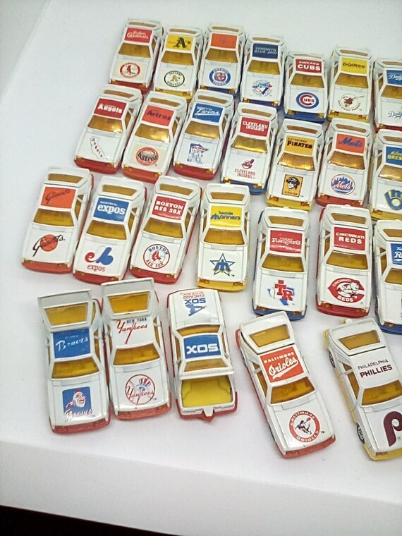 Vintage Corgi 1980' s Cars, MLB Trading Cars, 24 MLB Team Cars, Ford Mustang