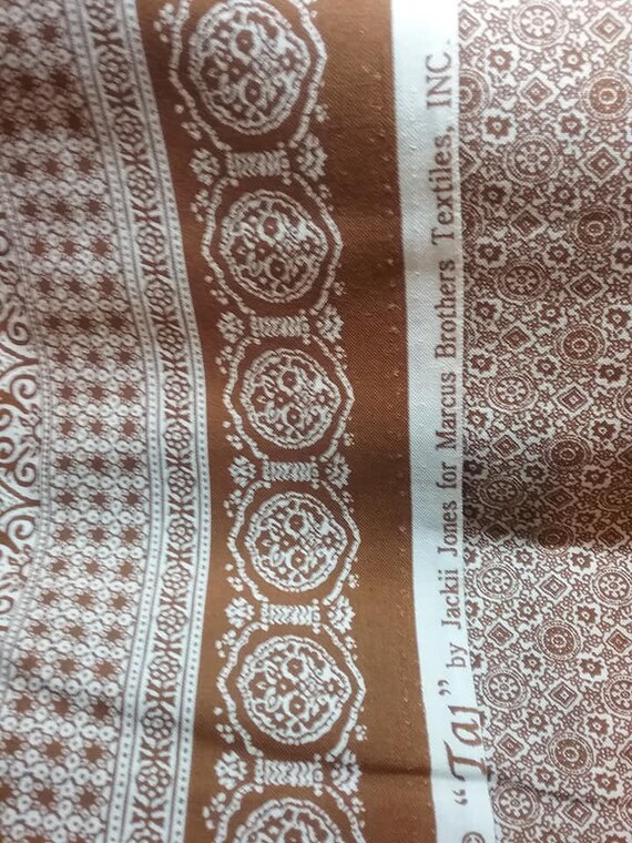 Vintage Fabric, Brown, Cotton