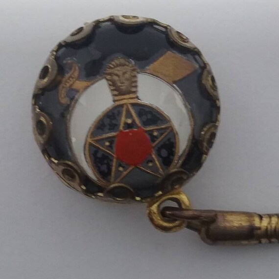 Vintage Shriner's Key Chain, Double Sided