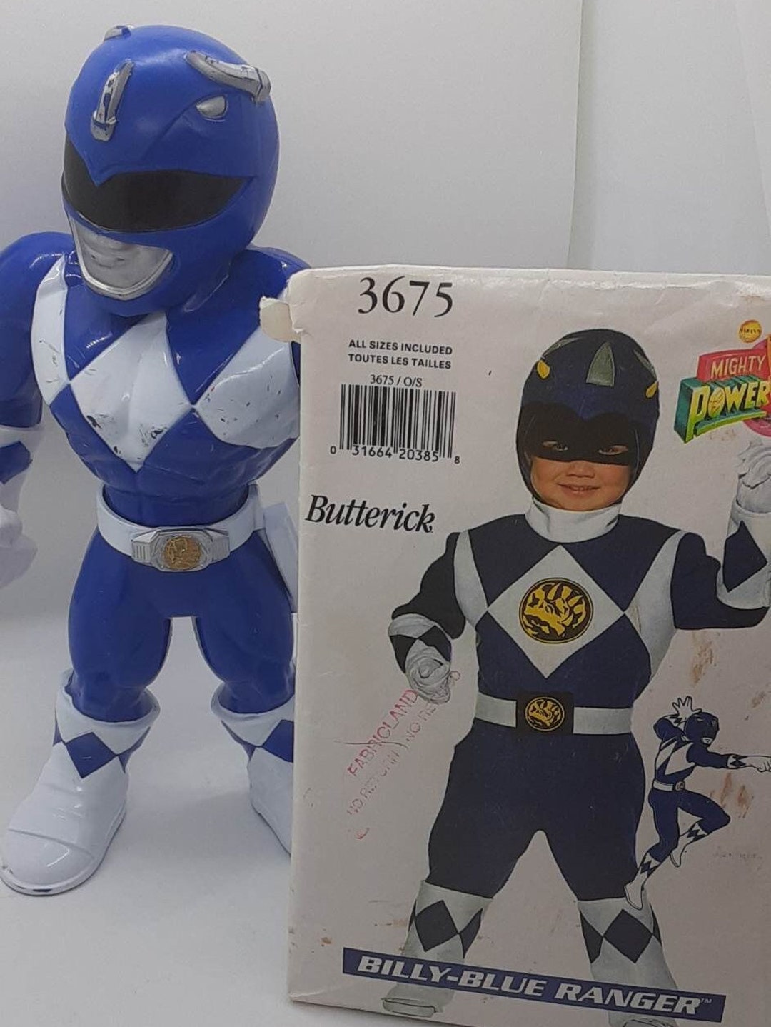 Butterick Pattern of Billy-blue Power Ranger Kids Sizes 4-5 to 12-14 ...