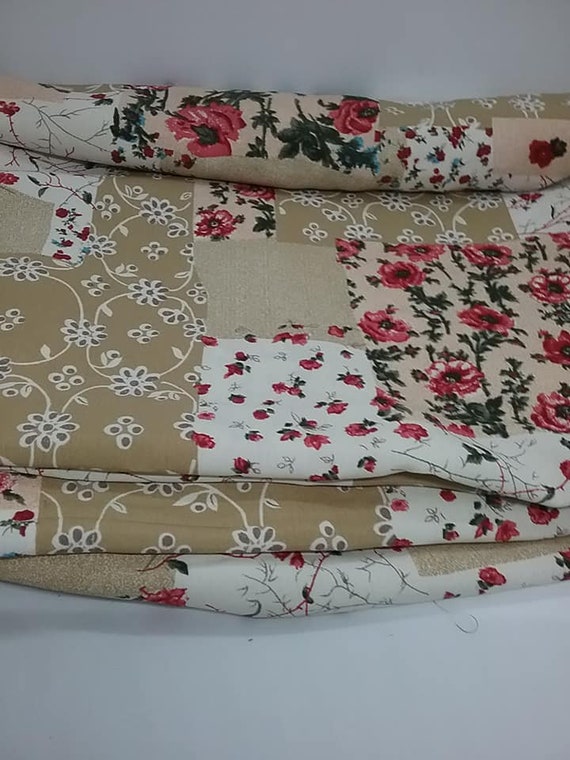 Polyester Floral Fabric, 4 Yards Floral Printed Material